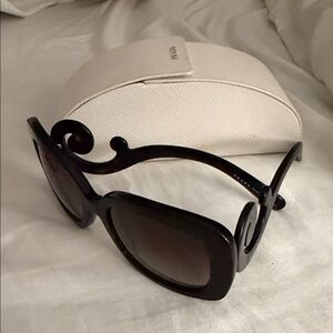 Prada Square Baroque Tortoise Shell